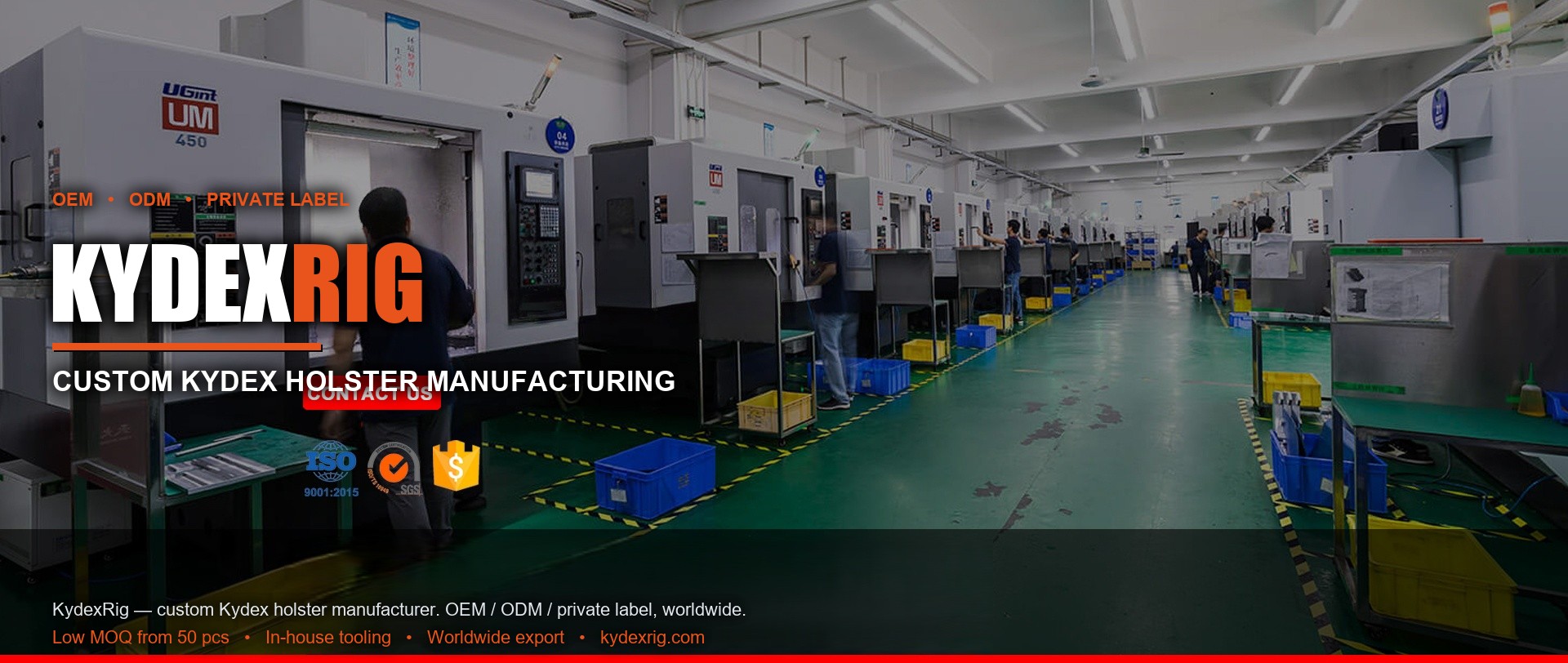 KydexRig Kydex holster factory floor